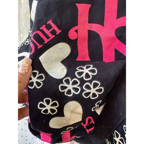 Hugs And Honis Hawaiian Designer Vintage Rare Pop Art Large Canvas Duffle Bag - Picture 9 of 9